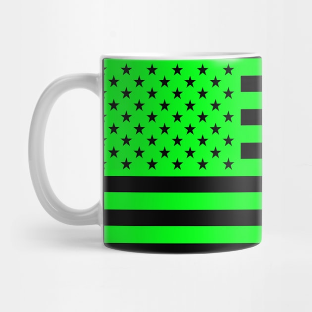 USA Glowing Green Flag by NINE69